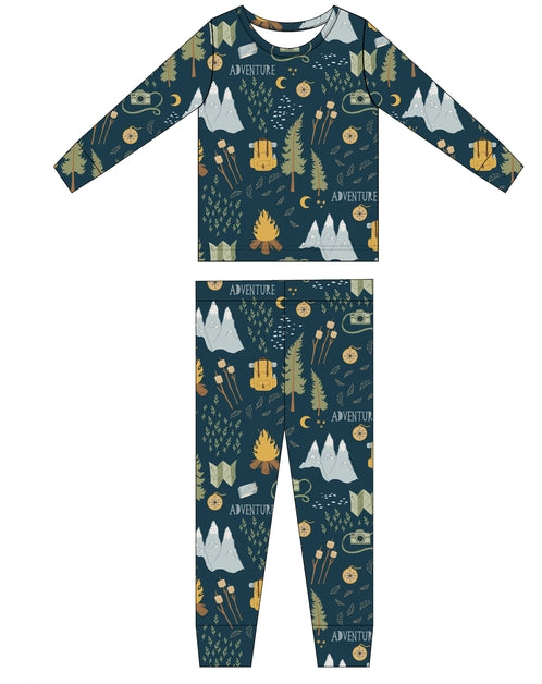 Two Piece Pajama Set - Camping Adventure