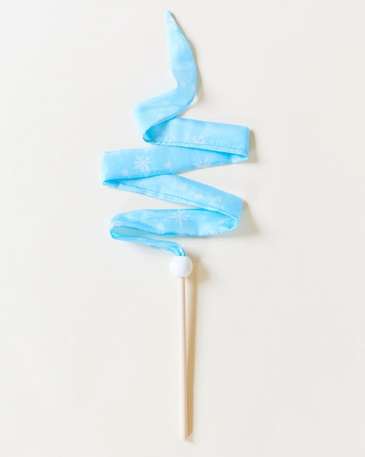 Mini Streamers - Silk & Wood Wand - Various Colors