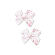 Bow Hair Clips (Set of 2) - Belle Rosette Dot