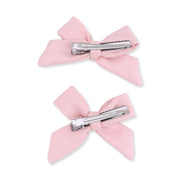 Bow Hair Clips (Set of 2) - Peachskin