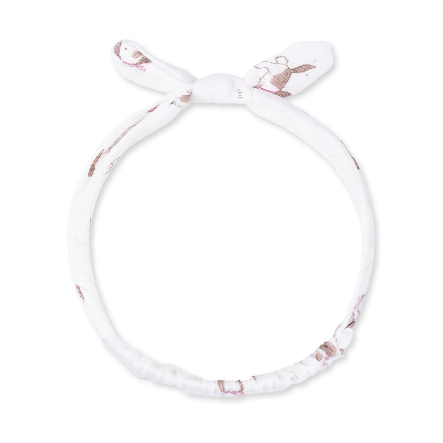 Knotted Gown and Headband - Explorer Puppy Pink