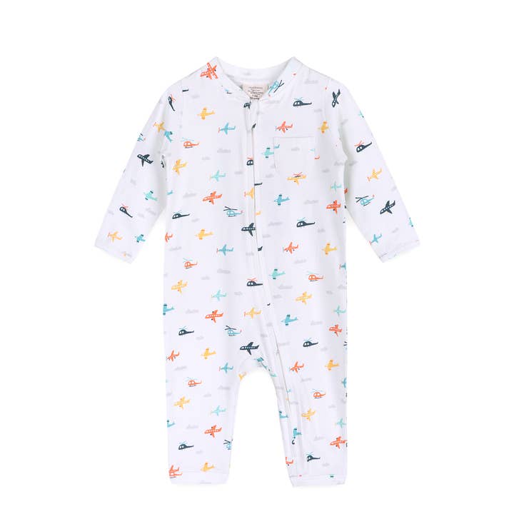 Organic Baby Jumpsuit - Planes