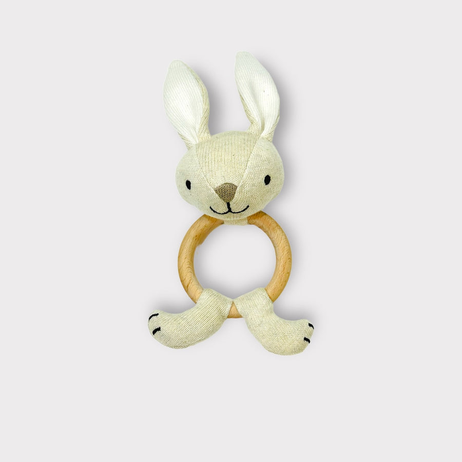 Wooden Rings Rattle Organic Wooden Ring Rattle - Various Options – Green Bean Baby Boutique
