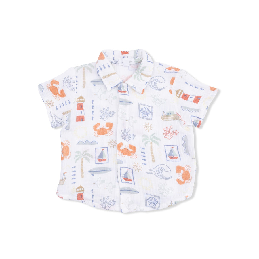 Polo Button Up with Everyday Shorts - Club Mediterranean