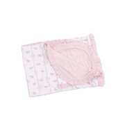 Ruffle Blanket - Dainty Buds and Bows