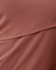 Assymetrical Nursing T-Shirt - Redwood