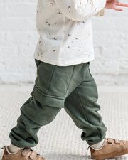 Dallis Fleece Cargo Sweatpants - Pine