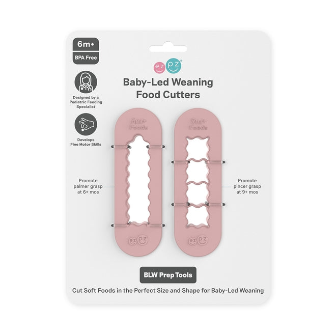 Baby-Lead Weaning Food Cutters - Blush