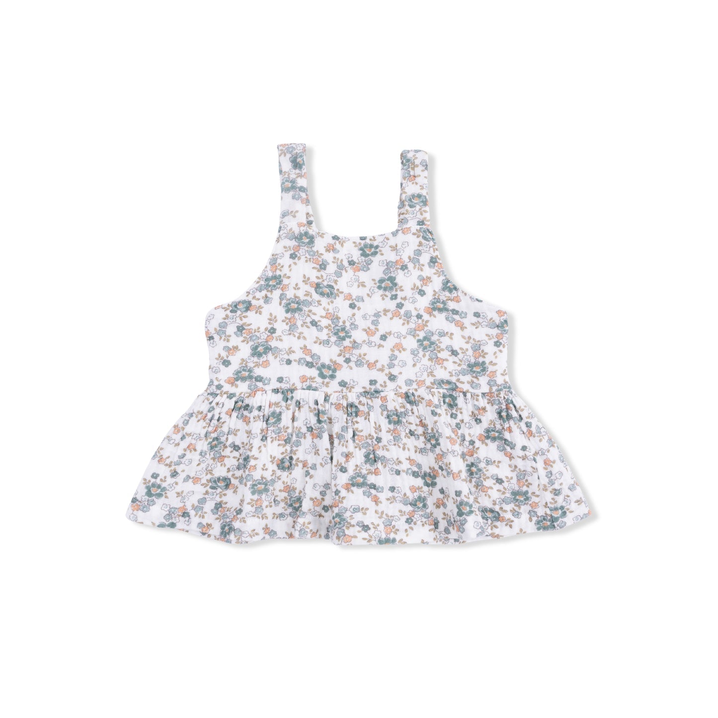 Peplum Tank and Smocked Waist Pants - Camille Floral