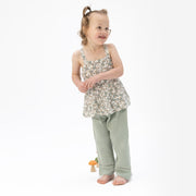 Peplum Tank and Smocked Waist Pants - Camille Floral