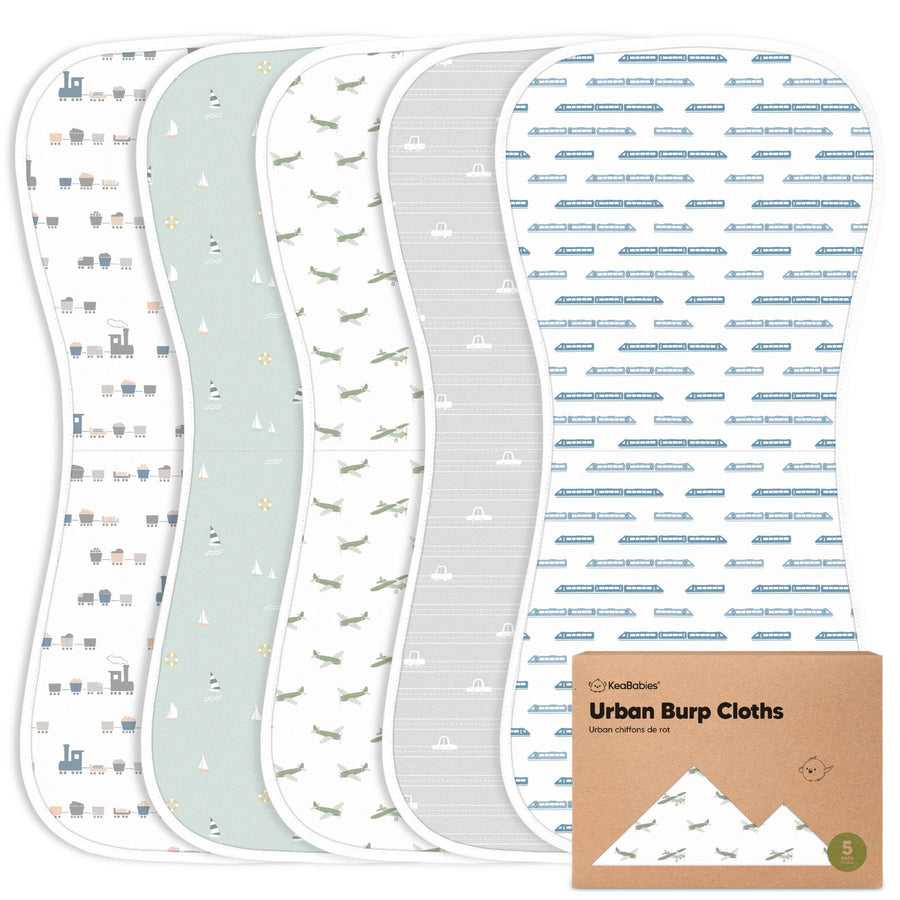 Organic Burp Cloths Vessels - Set of 5