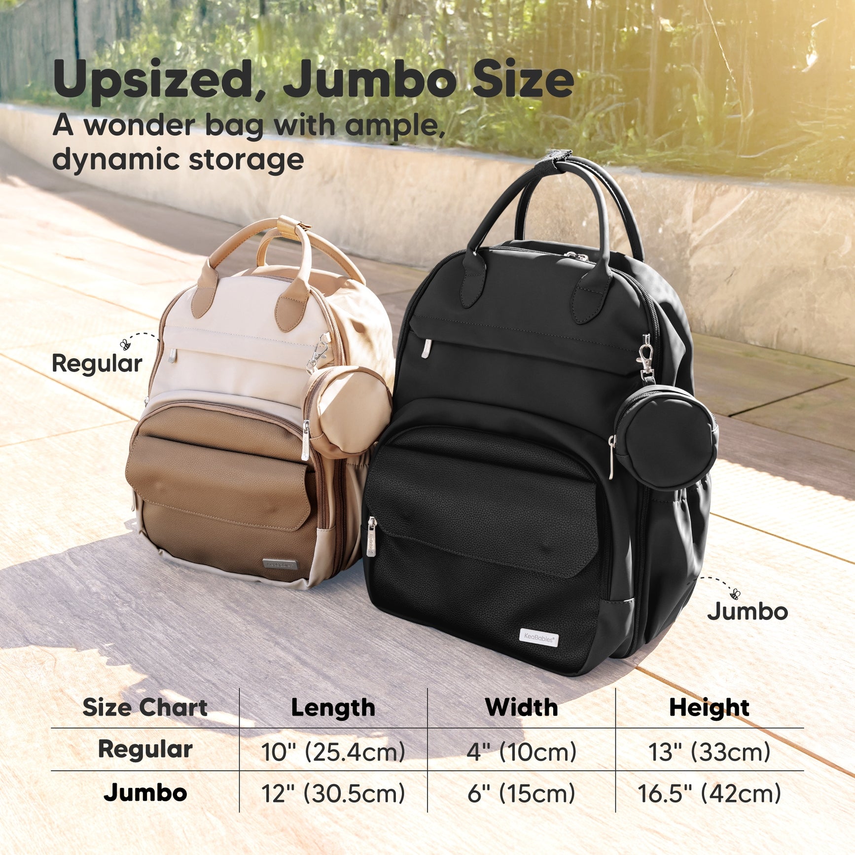 Play Diaper Bag - Jumbo - Trendy Black