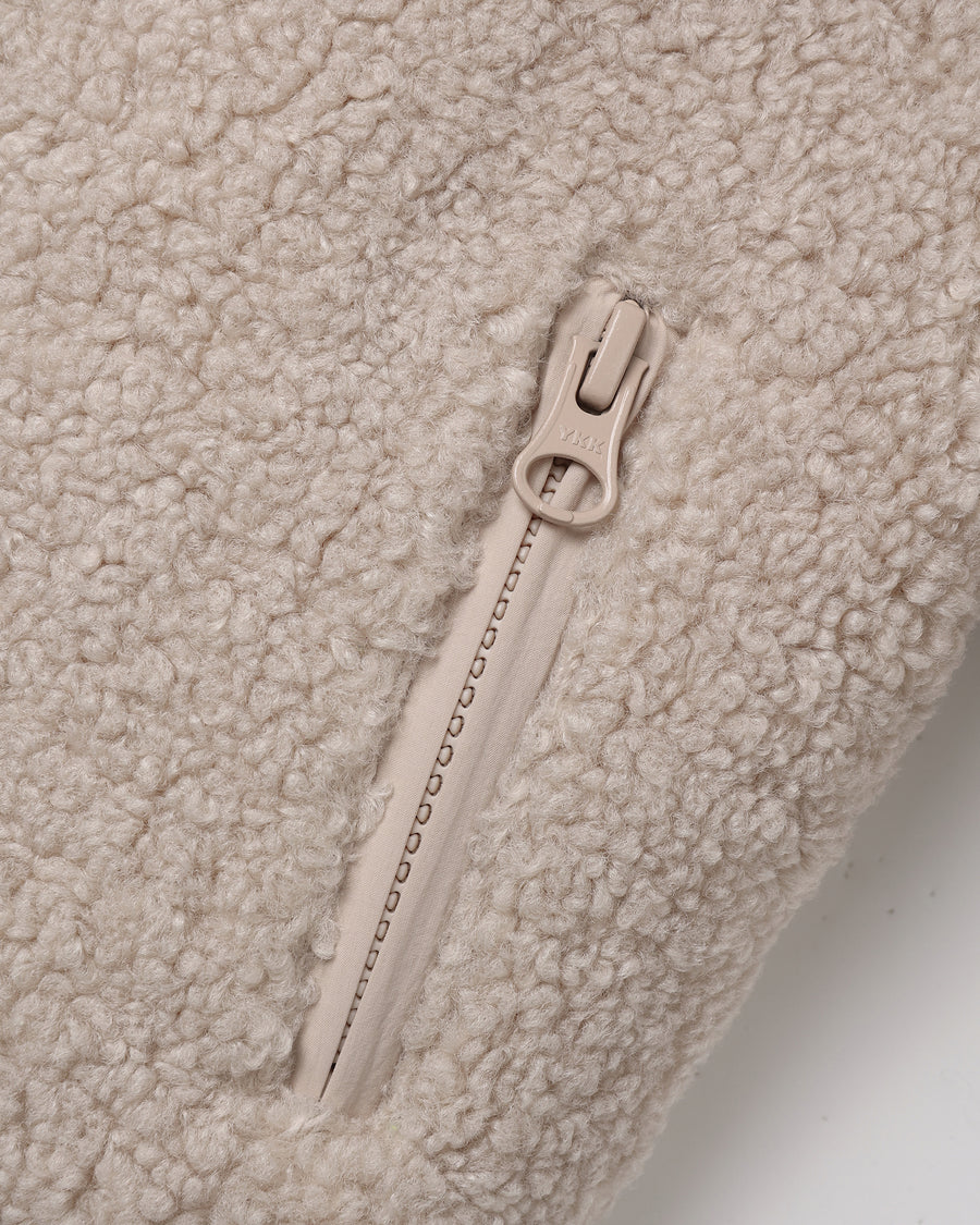 Sherling Zip Jacket - Rose Water