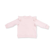 V-Ruffle Sweatshirt and Leggings - Veiled Pink Bows