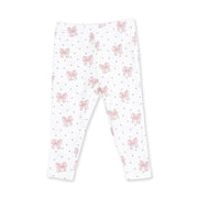 V-Ruffle Sweatshirt and Leggings - Veiled Pink Bows