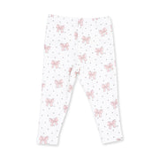 V-Ruffle Sweatshirt and Leggings - Veiled Pink Bows