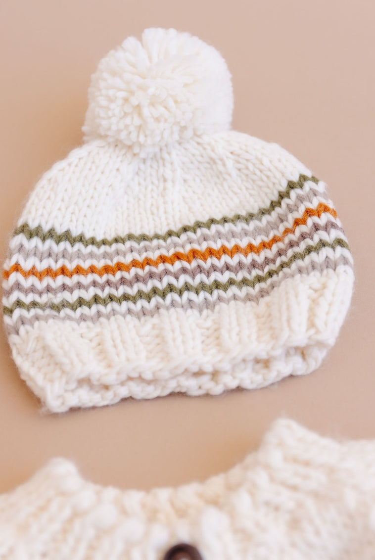 Knit Stripe Hat - Woodland