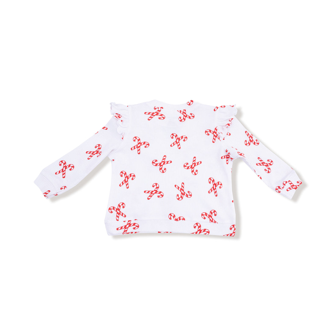 Candy Canes Ruffle Shirt
