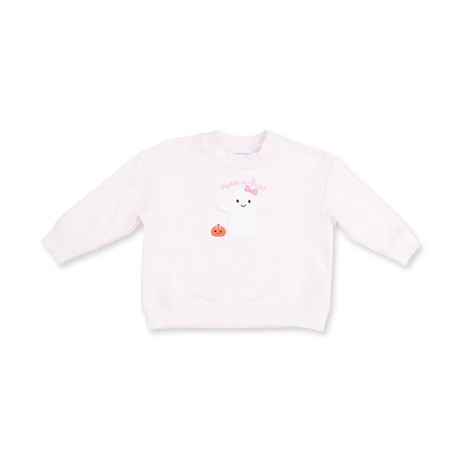 Drop Sleeve Sweatshirt - Ghosts Pink
