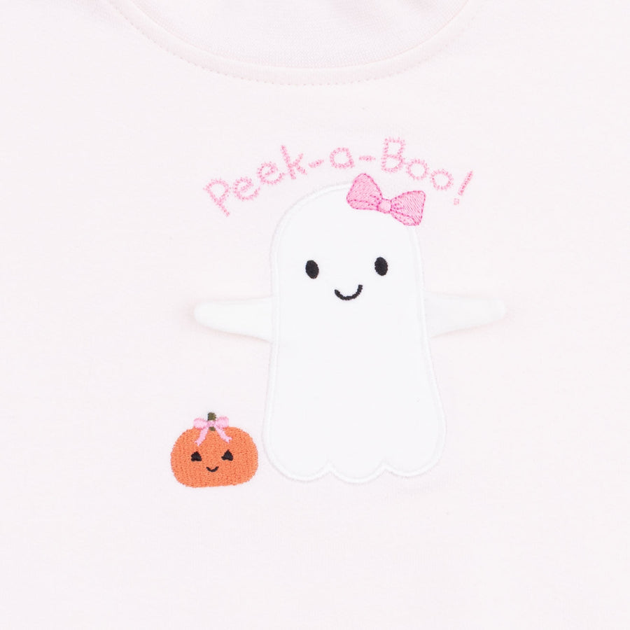 Drop Sleeve Sweatshirt - Ghosts Pink