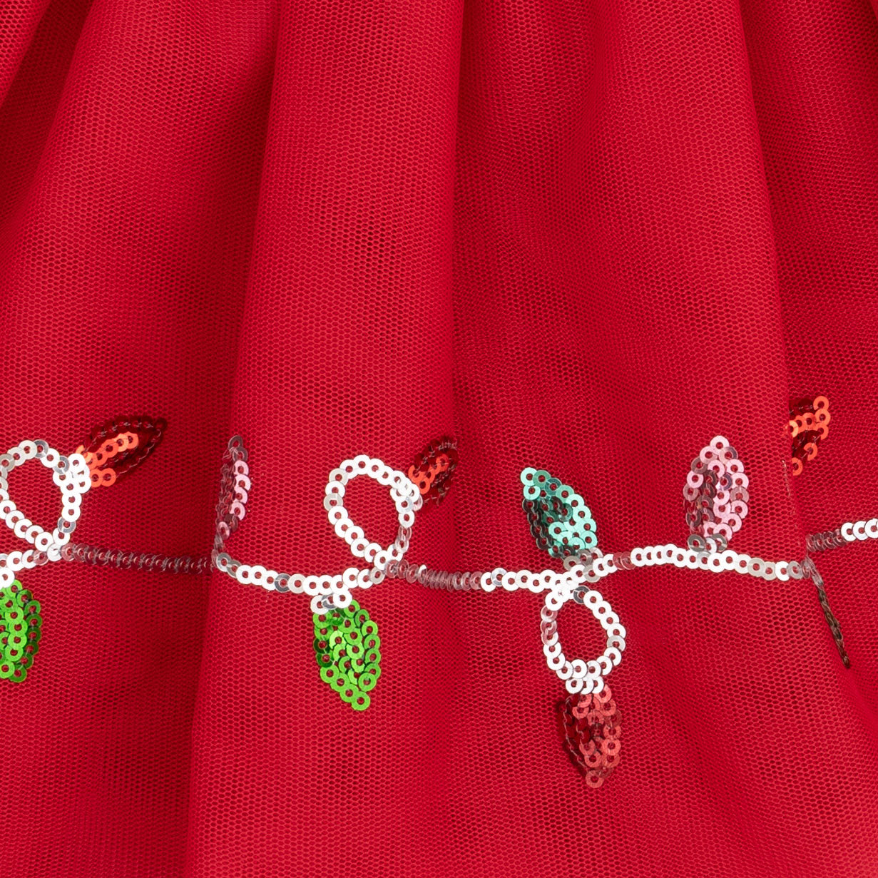 Tutu Skirt with Bike Shorts - Christmas Lights Merry