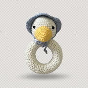 Hand Crocheted Ring Rattle - Various