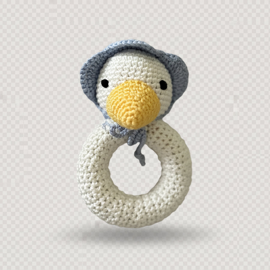 Hand Crocheted Ring Rattle - Various