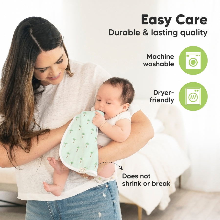 Organic Urban Burp Cloths - Roarsome - Set of 5