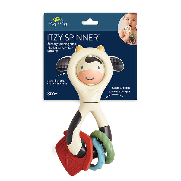 Itzy Spinner Rattle - Cow