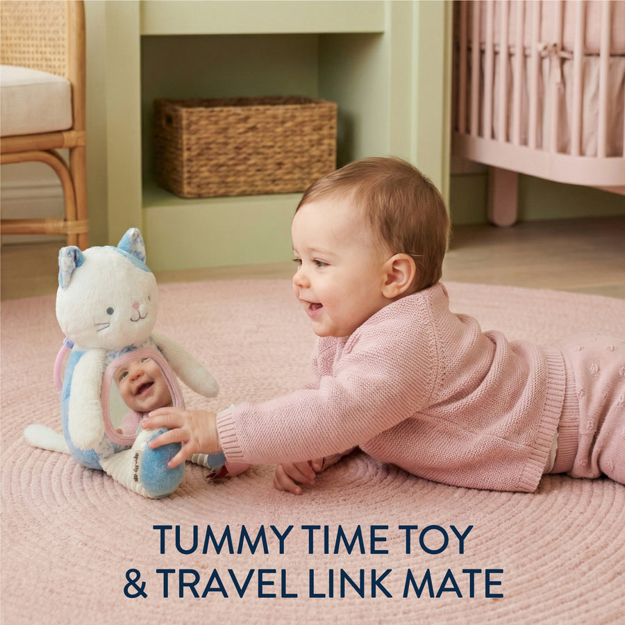 Itzy Bitzy Sensory Tummy Time Mirror - Kitty