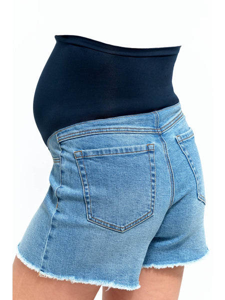 Jocelyn Maternity Dad Jean Shorts - 5"