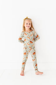 Two Piece Pajama Set - Horsin' Around