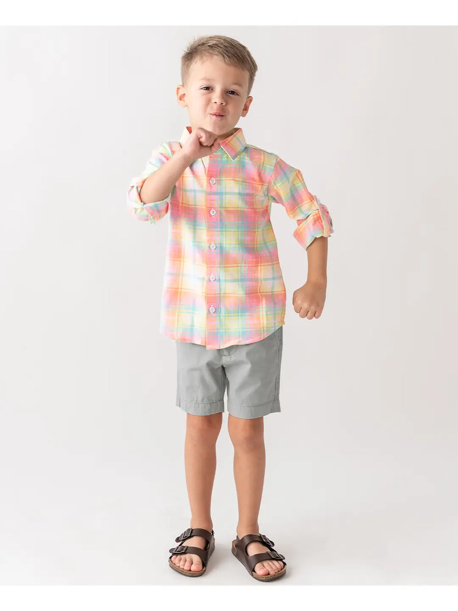 Boys Harbor Gray Chino Shorts