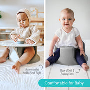 Upseat Baby Floor and Booster Seat with Tray - Gray