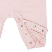 Ruffle V Overalls - Solid Veiled Pink