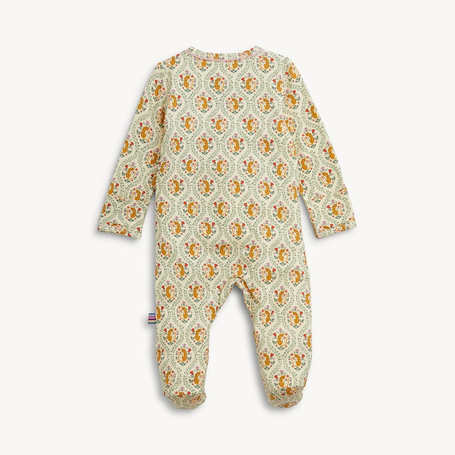 Modal Magnetic Ruffle Footie - Fleur Sauvage