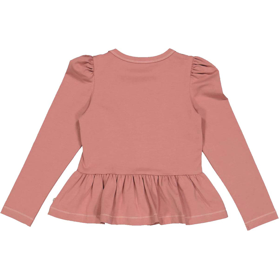 Long Sleeve Peplum Shirt - Botany