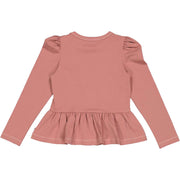 Long Sleeve Peplum Shirt - Botany