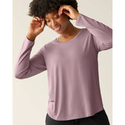 Bamboo Maternity & Nursing Long Sleeve T-Shirt - Dusty Mauve