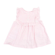 Ruffle Top with Applique and Bloomer - Mini Gingham Pink