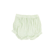 Ruffle Top with Applique and Bloomer - Mini Gingham Pink