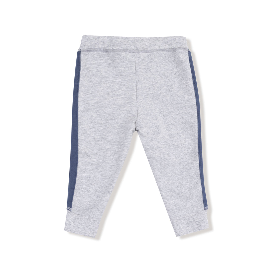 Stripes French Terry Jogger - Heather Grey