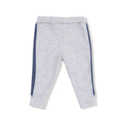 Stripes French Terry Jogger - Heather Grey