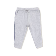 Stripes French Terry Jogger - Heather Grey