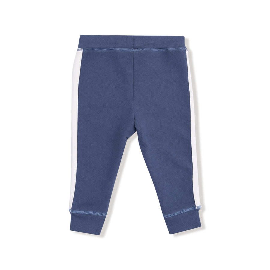 Stripes French Terry Jogger - Vintage Indigo