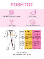 PoshTOT Horse Bamboo Baby Convertible Zippy Romper