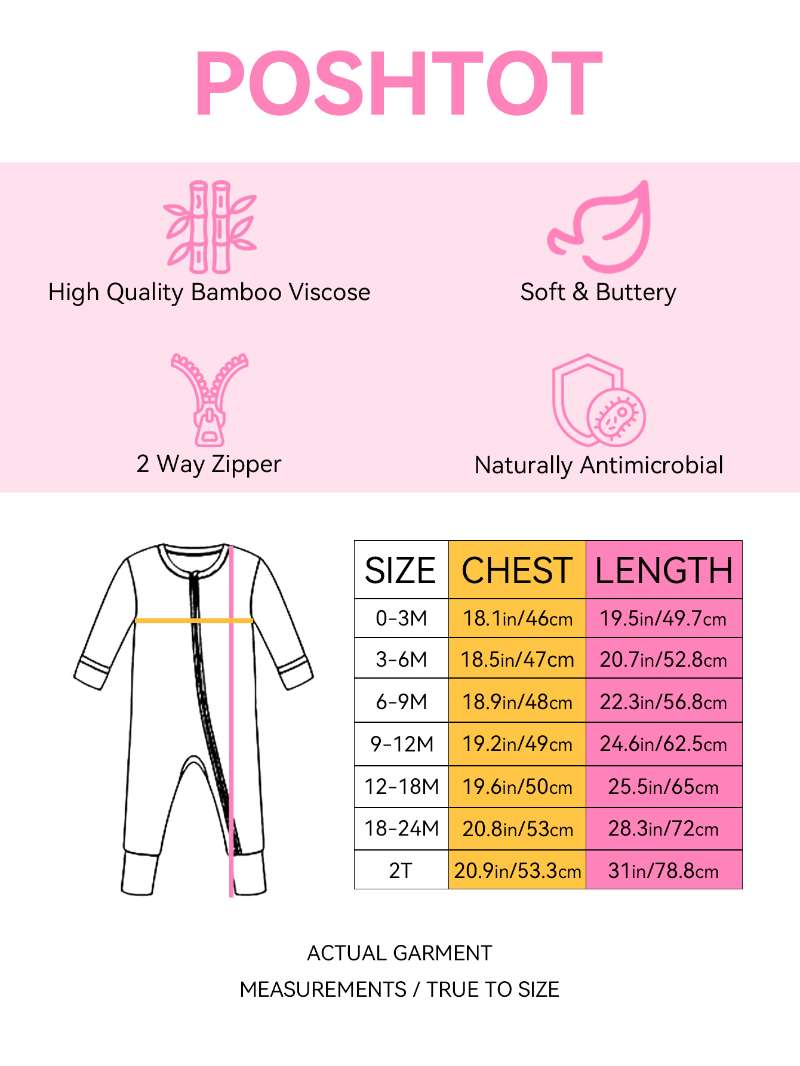 PoshTOT Horse Bamboo Baby Convertible Zippy Romper