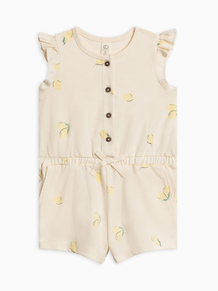 Organic Shaye Romper - Lemon