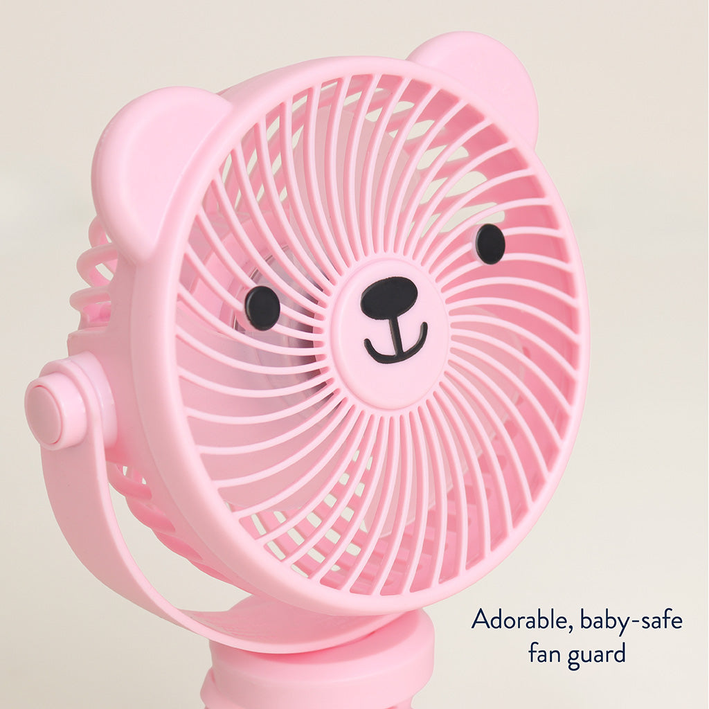 Itzy Breeze Stroller Fan - Pink