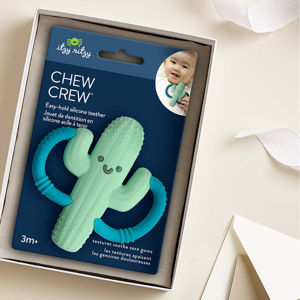 Chew Crew Silicone Teether - Cactus